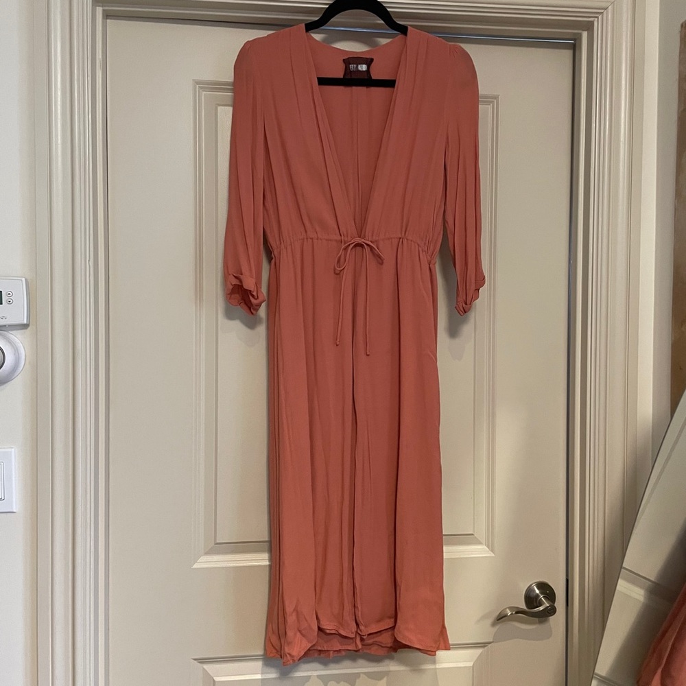 Reformation Drawstring Midi Dress Size Medium